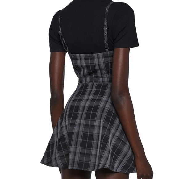 Dolls Kill Current Mood CALL BACK Zip Up Front Dress - Picture 2 of 2